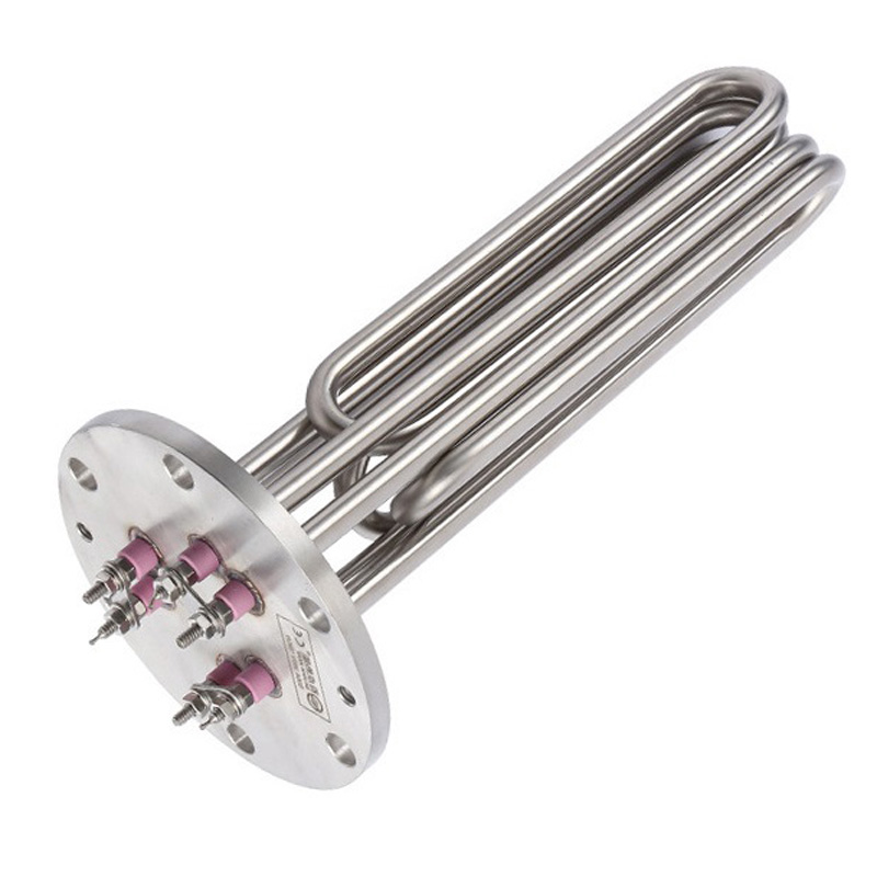 DN50 Flanged Immersion Heater 9kW 3-Phase SS316