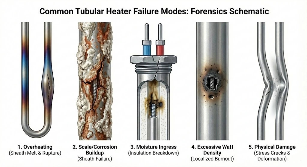 ht-heater Common Tubular Heater Failure Modes