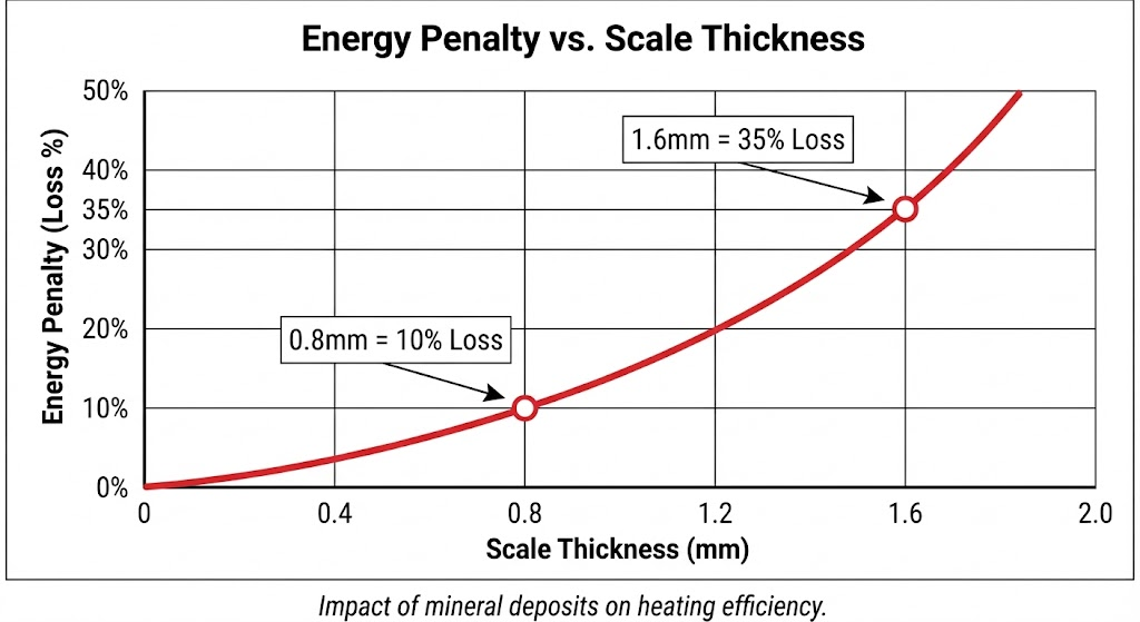ht-heater Impact of mineral deposits on heating effciency