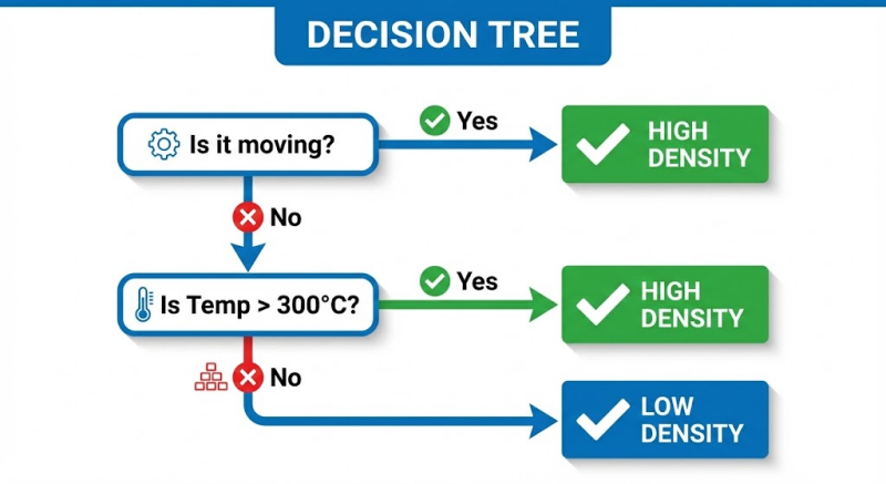 Cartridge heater selection decision tree for vibration and temperature
