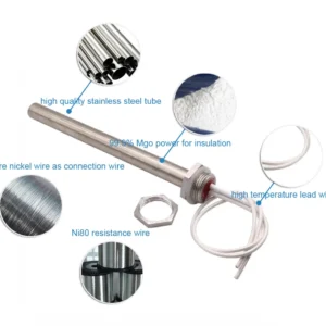 Immersion Cartridge Heater with NPT Threaded Fitting (WaterOil) (1)