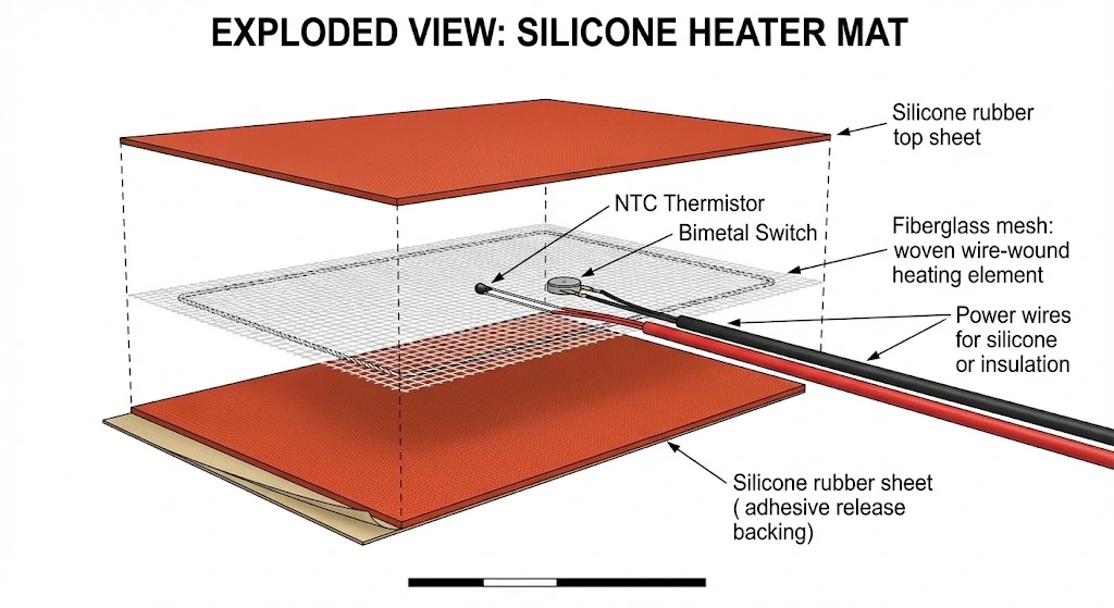 Internal Sensor Integration. We vulcanize sensors directly into the heater matrix for the fastest possible thermal response