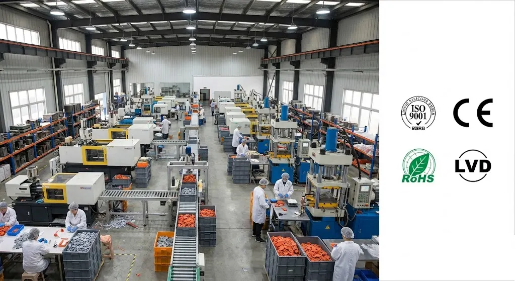 Manufacturing compliance is the foundation of food safety. HT-Heater is an ISO 9001 certified facility.