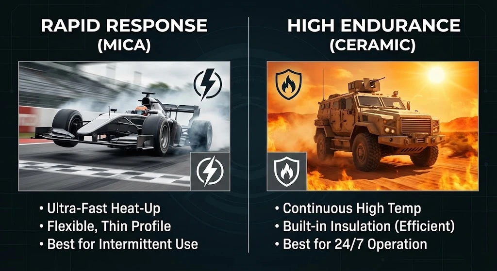 Ceramic vs. Mica Band Heaters