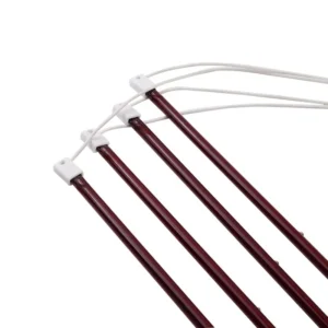 Ruby Red Low Glare Halogen Infrared Heater Tube (4)