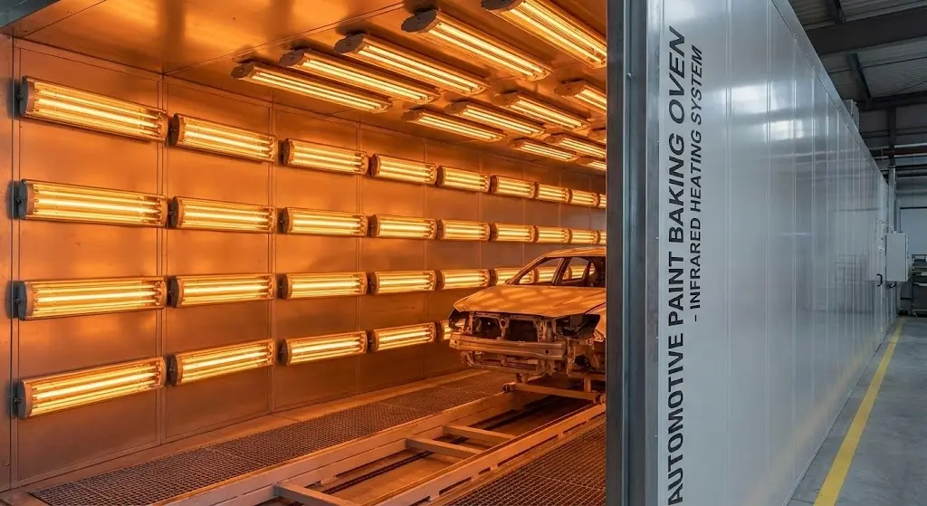 quartz heating tube for Car paint coating