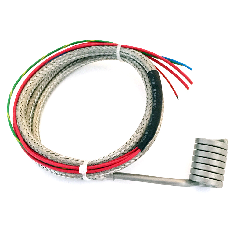 Coil heater lead wires