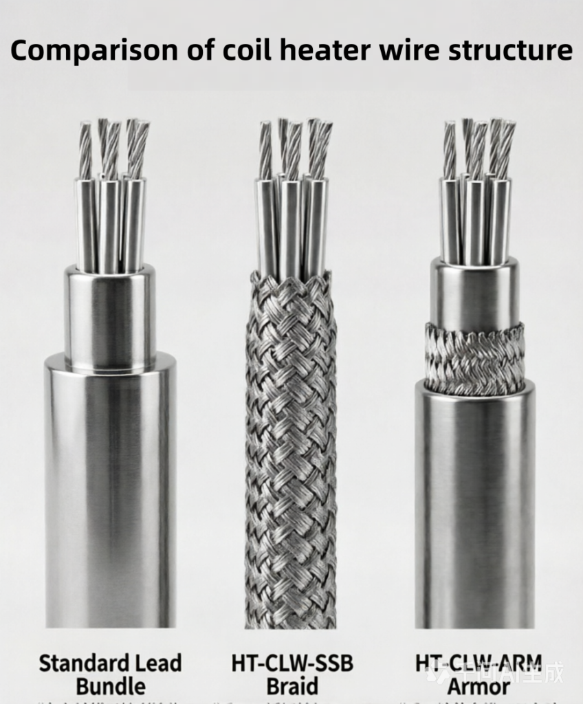 Comparison of coil heater wire structure