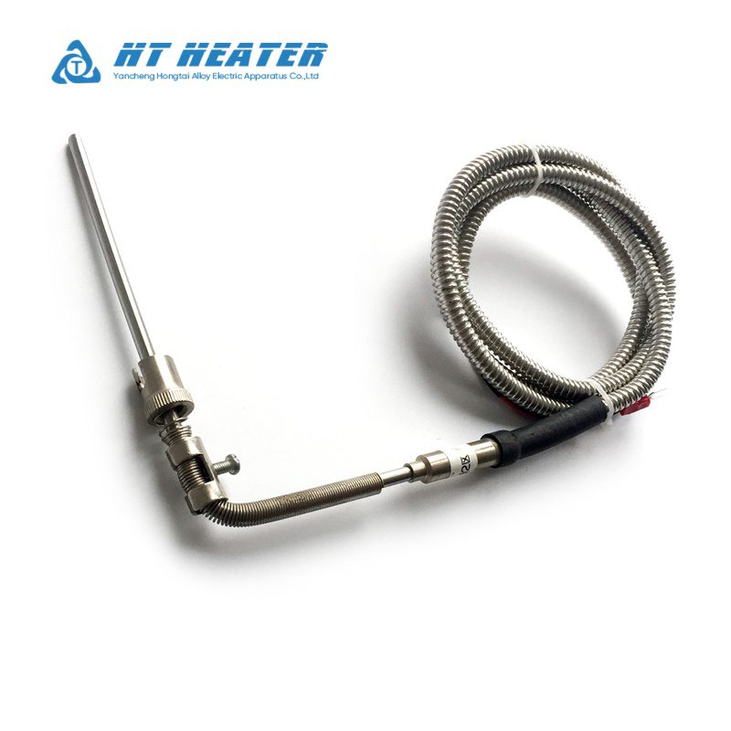 90 Degree Bayonet Type K Thermocouple Armored Cable