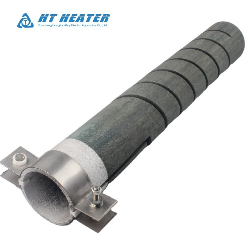 Custom 1400C Spiral SiC Heating Rods with Clamps