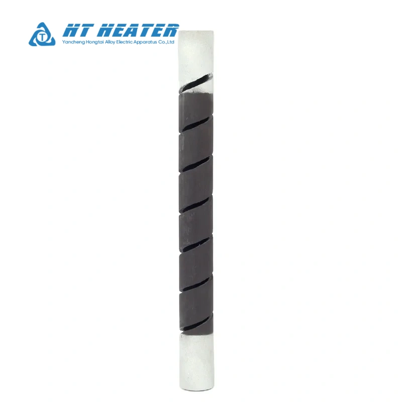 High Temp 1400C Straight Spiral SiC Kiln Heating Rods