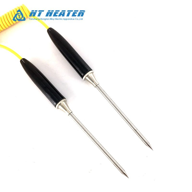 Spring Cable Handheld Insertion Type K Thermocouple