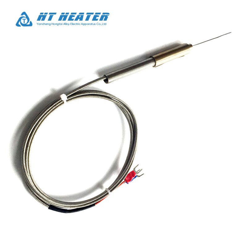 Spring Strain Relief Micro Probe Pt100 Sensor