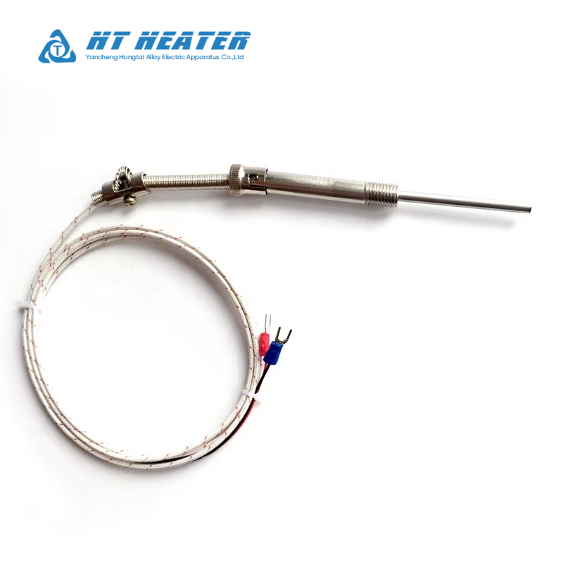 Threaded Bayonet Spring Thermocouple Sensor Cable