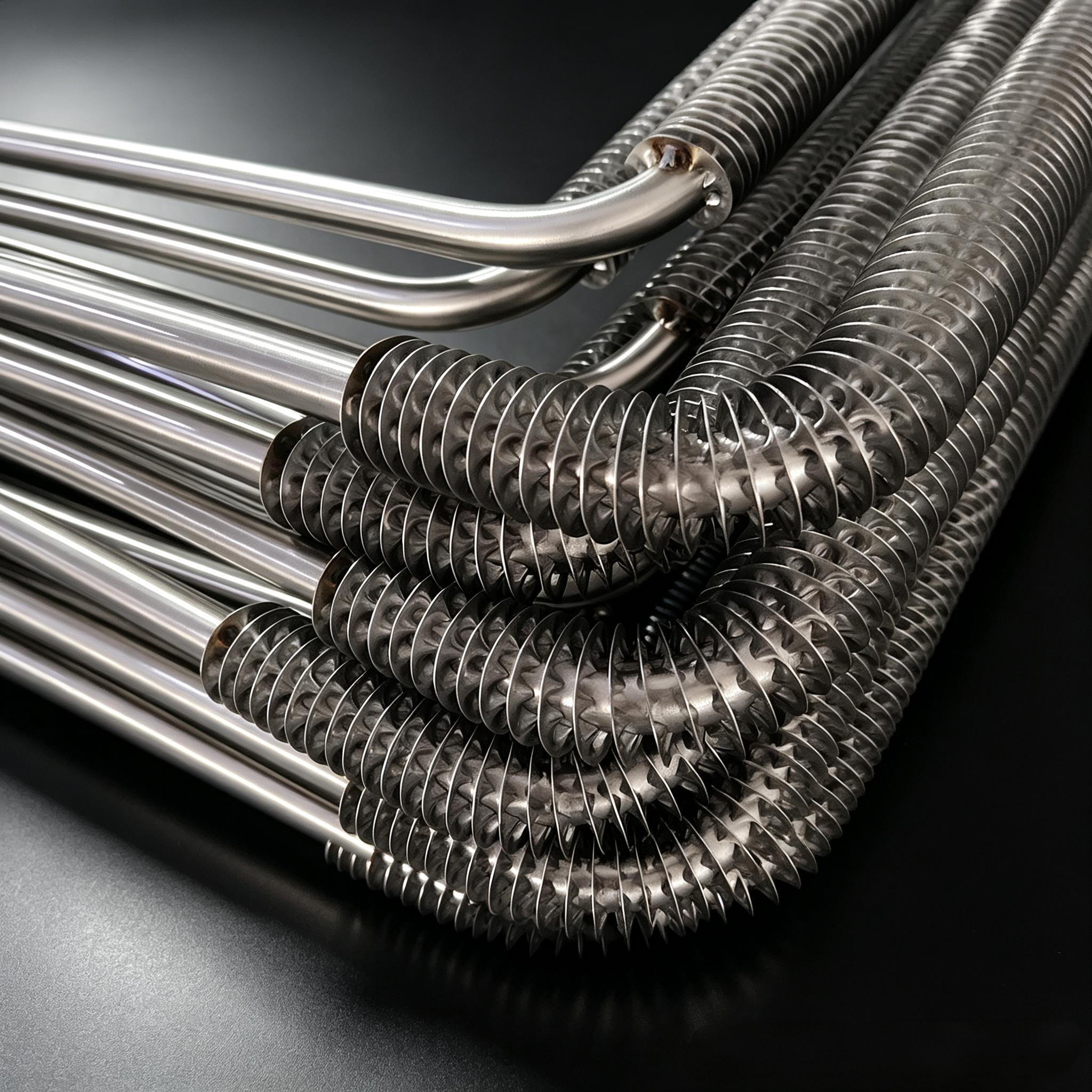 High Temp Air Heating Finned Tubular Element For HVAC