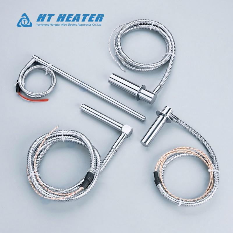 Industrial Right Angle Cartridge Heater With Metal Braid