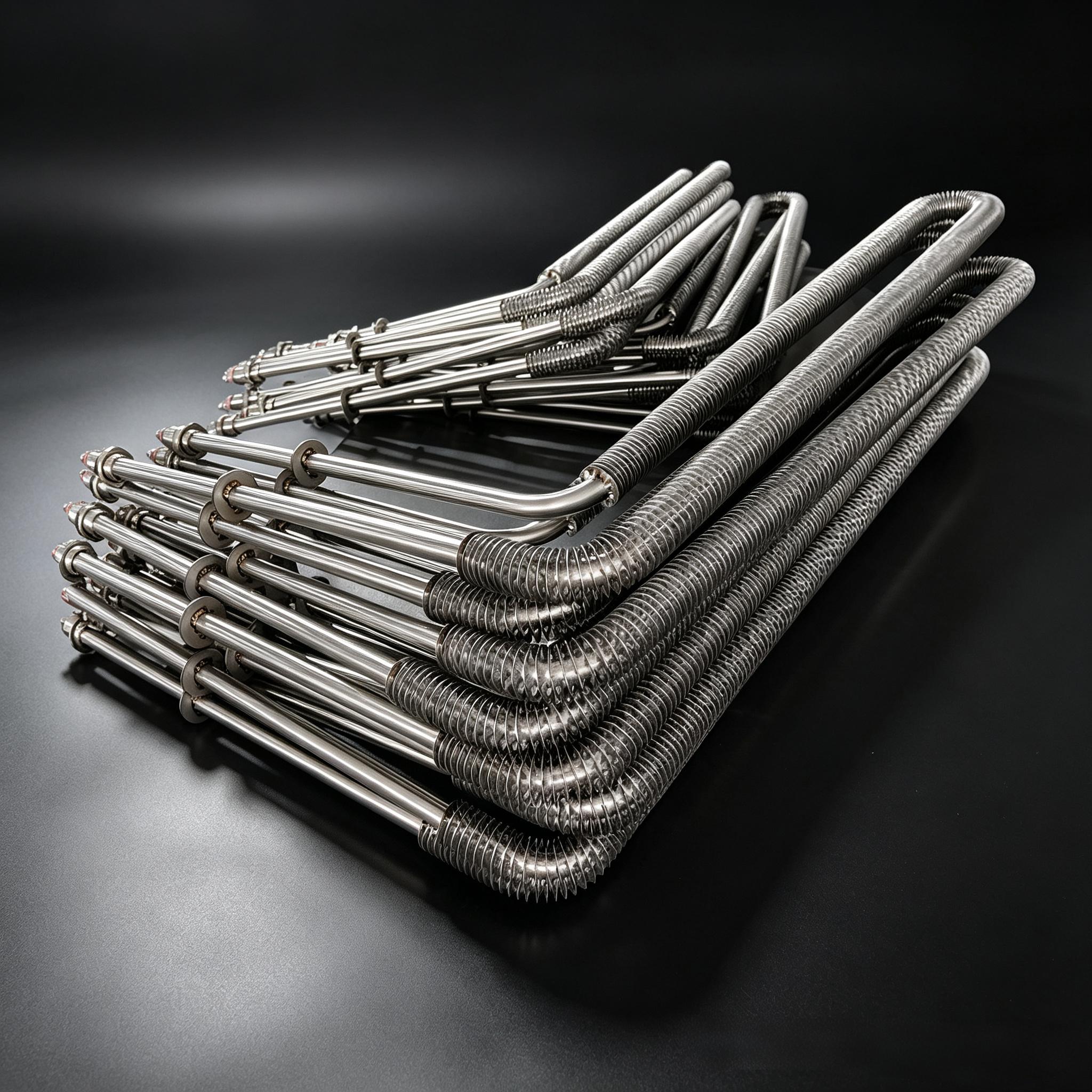 Stainless Steel Finned Tubular Heater For Industrial Oven