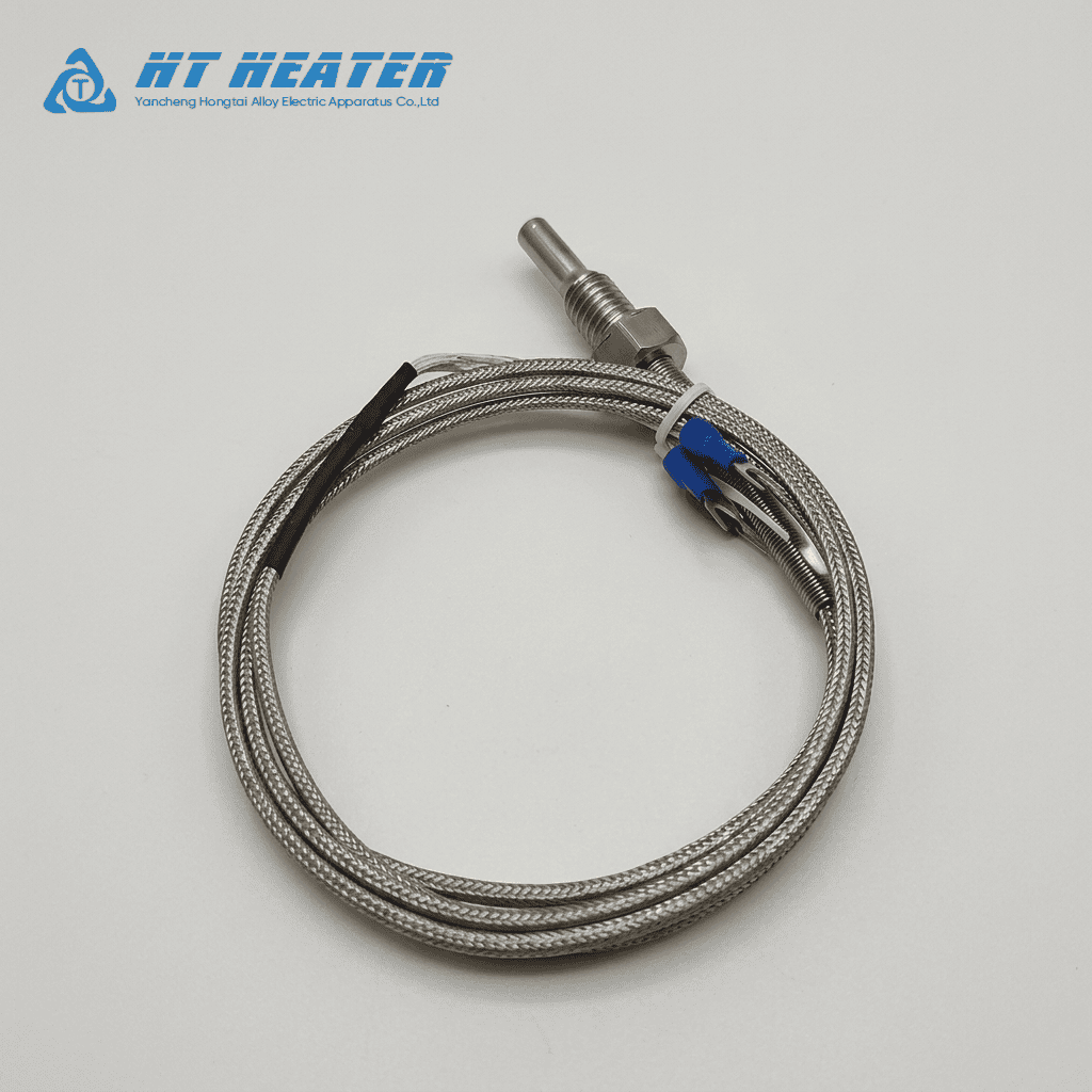 Threaded K-Type Thermocouple Sensor Probe 0-400C